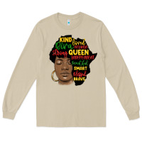 Mushroom black woman africa silhouette Long Sleeve Tee - MaliasSmallBusiness