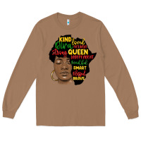Toasted Coconut black woman africa silhouette Long Sleeve Tee - MaliasSmallBusiness