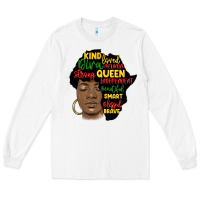 White black woman africa silhouette Long Sleeve Tee - MaliasSmallBusiness