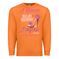 Carrot A Queen Was Born In August 1965 Happy Birthday To Me 55 Years Old Premium Sweatshirt - Bettercallsaul