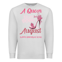 Dove Grey A Queen Was Born In August 1965 Happy Birthday To Me 55 Years Old Premium Sweatshirt - Bettercallsaul