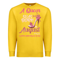 Lemon A Queen Was Born In August 1965 Happy Birthday To Me 55 Years Old Premium Sweatshirt - Bettercallsaul