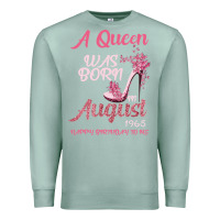 Seafoam A Queen Was Born In August 1965 Happy Birthday To Me 55 Years Old Premium Sweatshirt - Bettercallsaul
