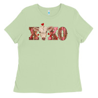 Matcha xoxo charolais calf Ladies Tee - RanaPortraitStore