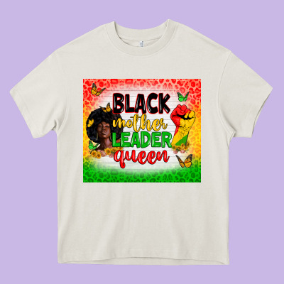 Black Mother Leader Heavy Core Tee Designed By Zillion Design Studio