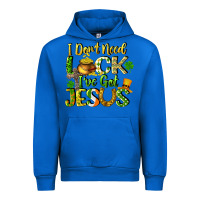 Cobalt I don't need luck i've got Jesus Urban Hoodie - CowGirlArtShop