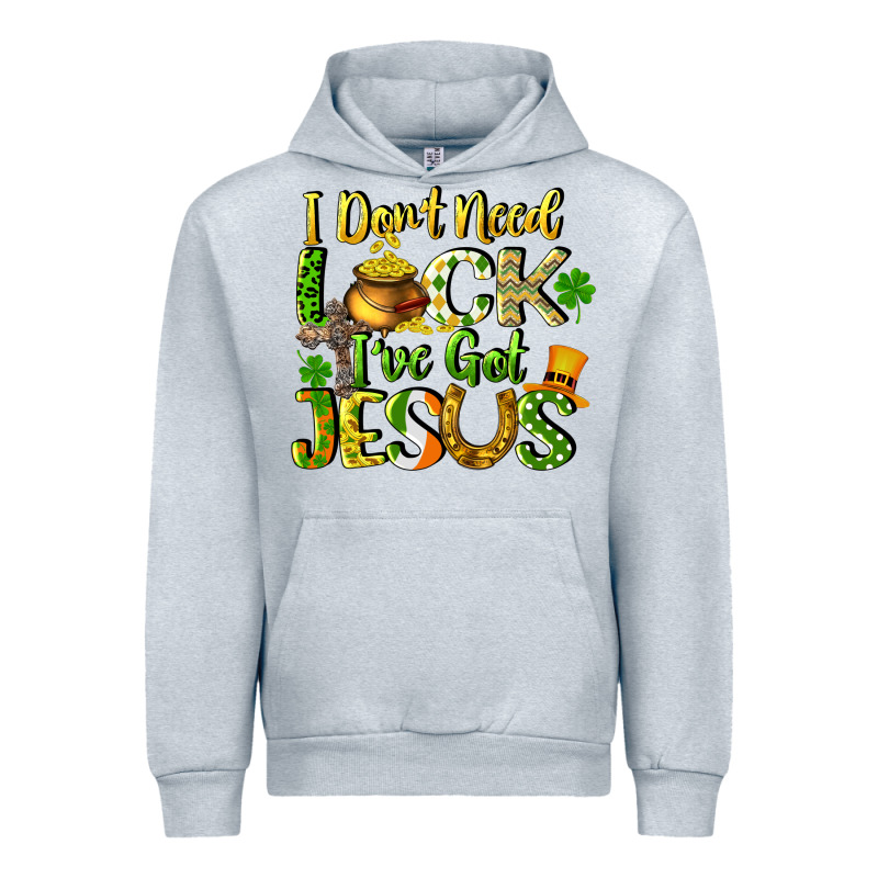 I Don't Need Luck I've Got Jesus Urban Hoodie by CowGirlArtShop | Teevron