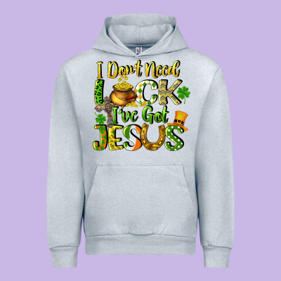 I Don't Need Luck I've Got Jesus Urban Hoodie Designed By Cowgirlartshop