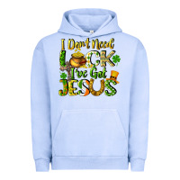 Pigment Grape Ice I don't need luck i've got Jesus Urban Hoodie - CowGirlArtShop