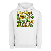 Pigment Lunar Rock I don't need luck i've got Jesus Urban Hoodie - CowGirlArtShop