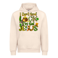 Sandshell I don't need luck i've got Jesus Urban Hoodie - CowGirlArtShop