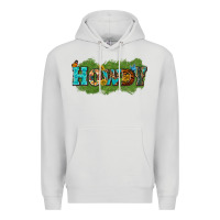 Dove Grey Western Howdy Premium Hoodie - texasbilliewilder