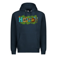 Navy Western Howdy Premium Hoodie - texasbilliewilder