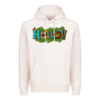 Pale Pink Western Howdy Premium Hoodie - texasbilliewilder
