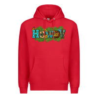Red Western Howdy Premium Hoodie - texasbilliewilder