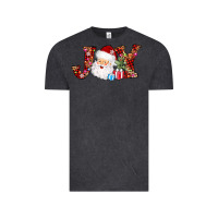 Joy Christmas Santa Vintage Tee | Teevron