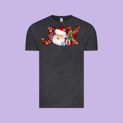 Joy Christmas Santa Vintage Tee Designed By Adodesignshop