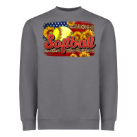 Storm Western American Flag Softball Heavyweight Sweatshirt - LillyAllenDesigns