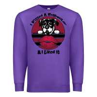 Purple I kissed a dog and I like it Premium Sweatshirt - Bettercallsaul