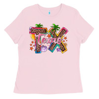 Bubblegum Pink texas summer Ladies Tee - Zillion Design Studio