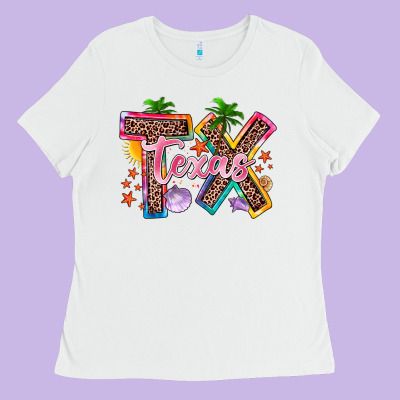 Texas Summer Ladies Tee Designed By Zillion Design Studio