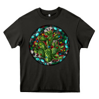 Asphalt Christmas Santa Claus round Heavy Core Tee - RanaPortraitStore