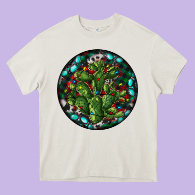 Christmas Santa Claus Round Heavy Core Tee Designed By Ranaportraitstore