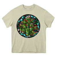 Mossy Christmas Santa Claus round Heavy Core Tee - RanaPortraitStore