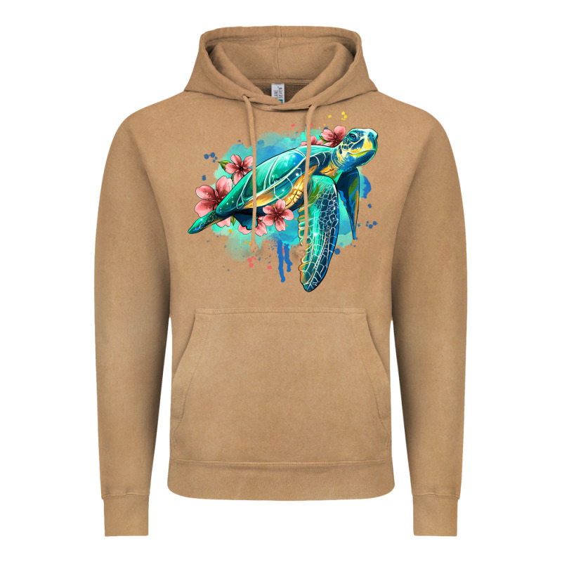 Floral Turtle Vintage Hoodie by Jasminsmagicworld | Teevron