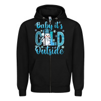 Black baby it's cold outside bbs Zipper Hoodie - BundleAndBundleShop