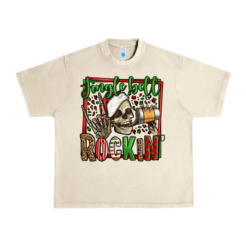 Jingle Bell Rockin Skeleton Christmas Urban Heavy Tee by Jasminsmagicworld | Teevron