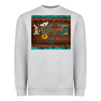 Heather Grey western nurse love tumbler Heavyweight Sweatshirt - BarkalooDesign