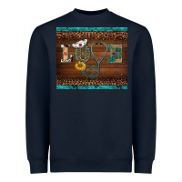 Navy western nurse love tumbler Heavyweight Sweatshirt - BarkalooDesign