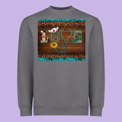 Western Nurse Love Tumbler Heavyweight Sweatshirt Designed By Barkaloodesign