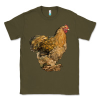 Army Green Cochin Chicken Classic Tee - LillyAllenDesigns