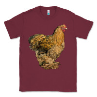 Burgundy Cochin Chicken Classic Tee - LillyAllenDesigns