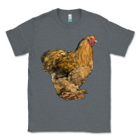 Charcoal Heather Cochin Chicken Classic Tee - LillyAllenDesigns