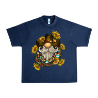 Navy cowboy gnome sunflower rope Urban Heavy Tee - BarkalooDesign