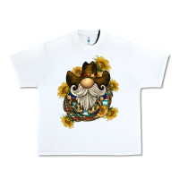 White cowboy gnome sunflower rope Urban Heavy Tee - BarkalooDesign