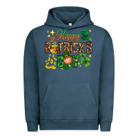 Pigment Midnight Navy Happy St. Patrick's Day Urban Hoodie - HowdyJamesFarm