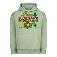 Pigment Oil Green Happy St. Patrick's Day Urban Hoodie - HowdyJamesFarm
