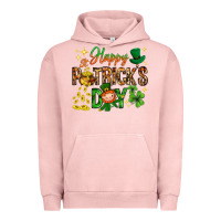 Pigment Salmon Happy St. Patrick's Day Urban Hoodie - HowdyJamesFarm