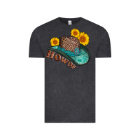 Vintage Black howdy leopard tooled leather hat Vintage Tee - AdoDesignShop