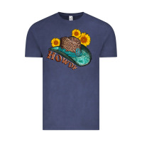 Vintage Denim howdy leopard tooled leather hat Vintage Tee - AdoDesignShop