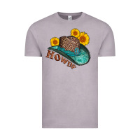 Vintage Zinc howdy leopard tooled leather hat Vintage Tee - AdoDesignShop