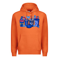 Carrot Colon Cancer coffee cups blue ribbon Premium Hoodie - NancyCooperArtShop