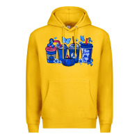 Lemon Colon Cancer coffee cups blue ribbon Premium Hoodie - NancyCooperArtShop