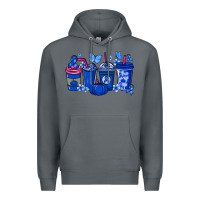 Rock Colon Cancer coffee cups blue ribbon Premium Hoodie - NancyCooperArtShop