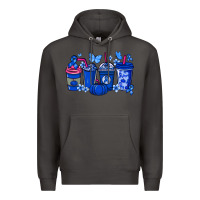 Smoke Colon Cancer coffee cups blue ribbon Premium Hoodie - NancyCooperArtShop
