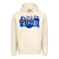 Tofu Colon Cancer coffee cups blue ribbon Premium Hoodie - NancyCooperArtShop